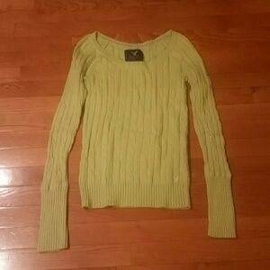Adorable American Eagle Sweater- Lime Green